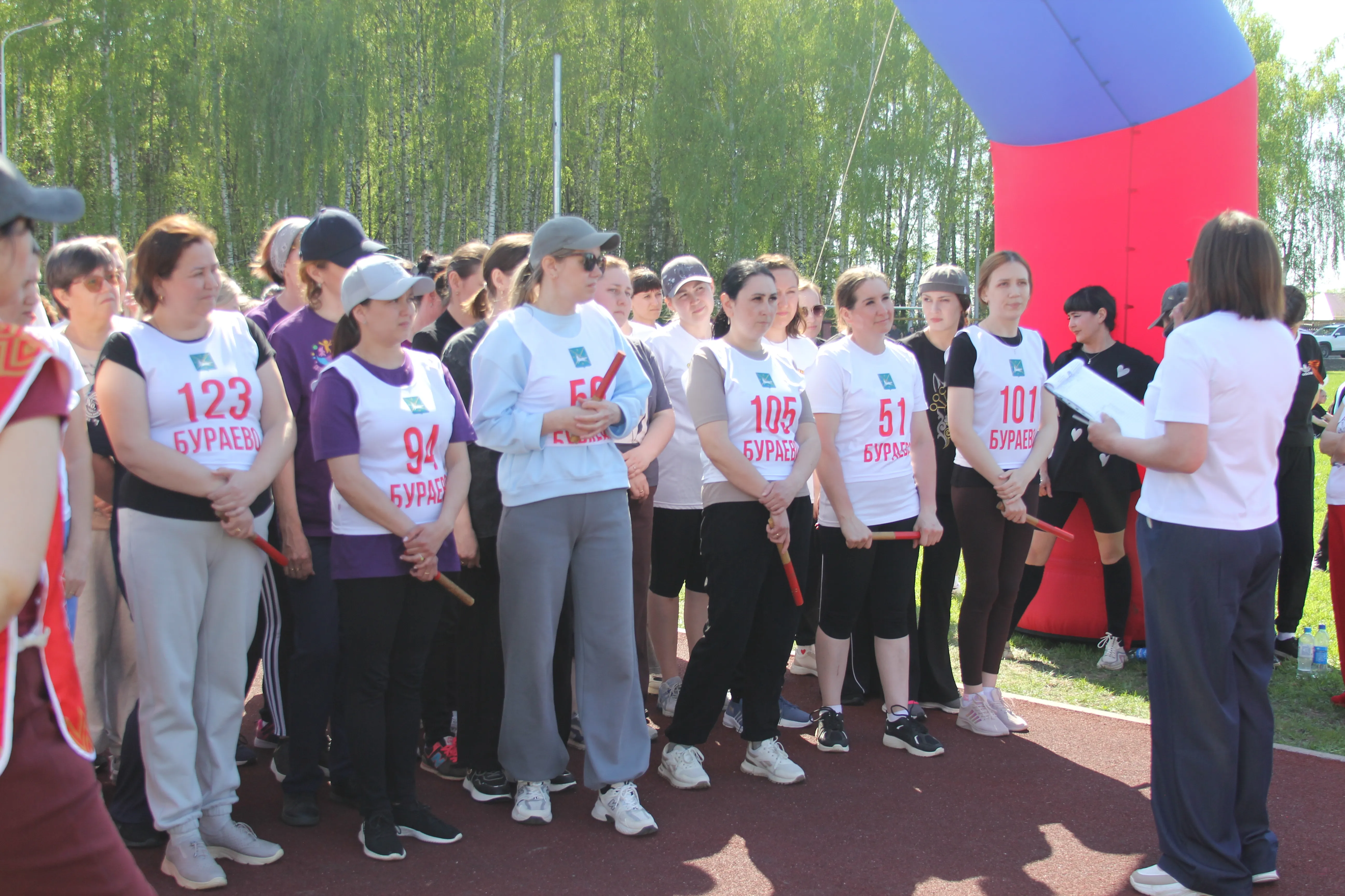 В Бураево состоялась легкоатлетическая эстафета