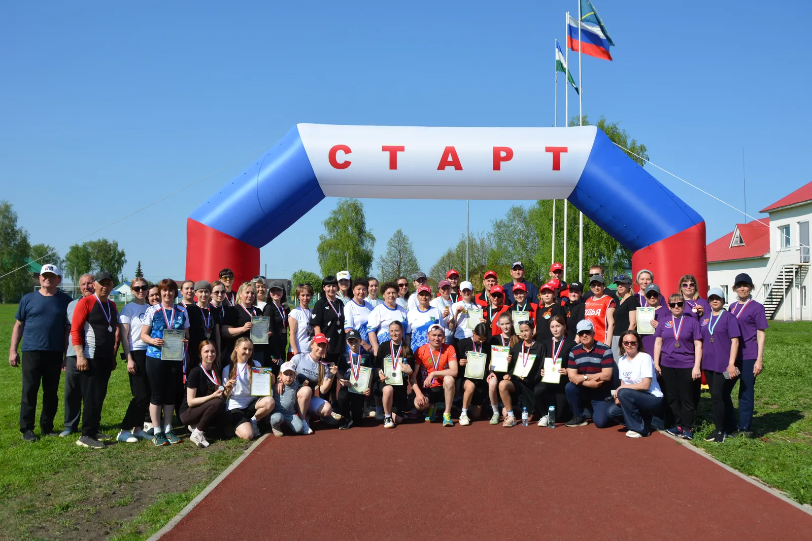 В Бураево состоялась легкоатлетическая эстафета