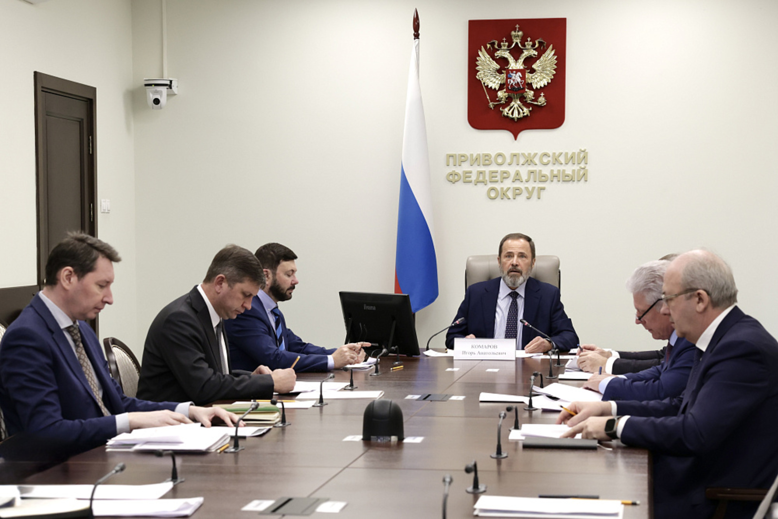 Радий Хабиров принял участие в совещании с руководителями  Приволжского округа