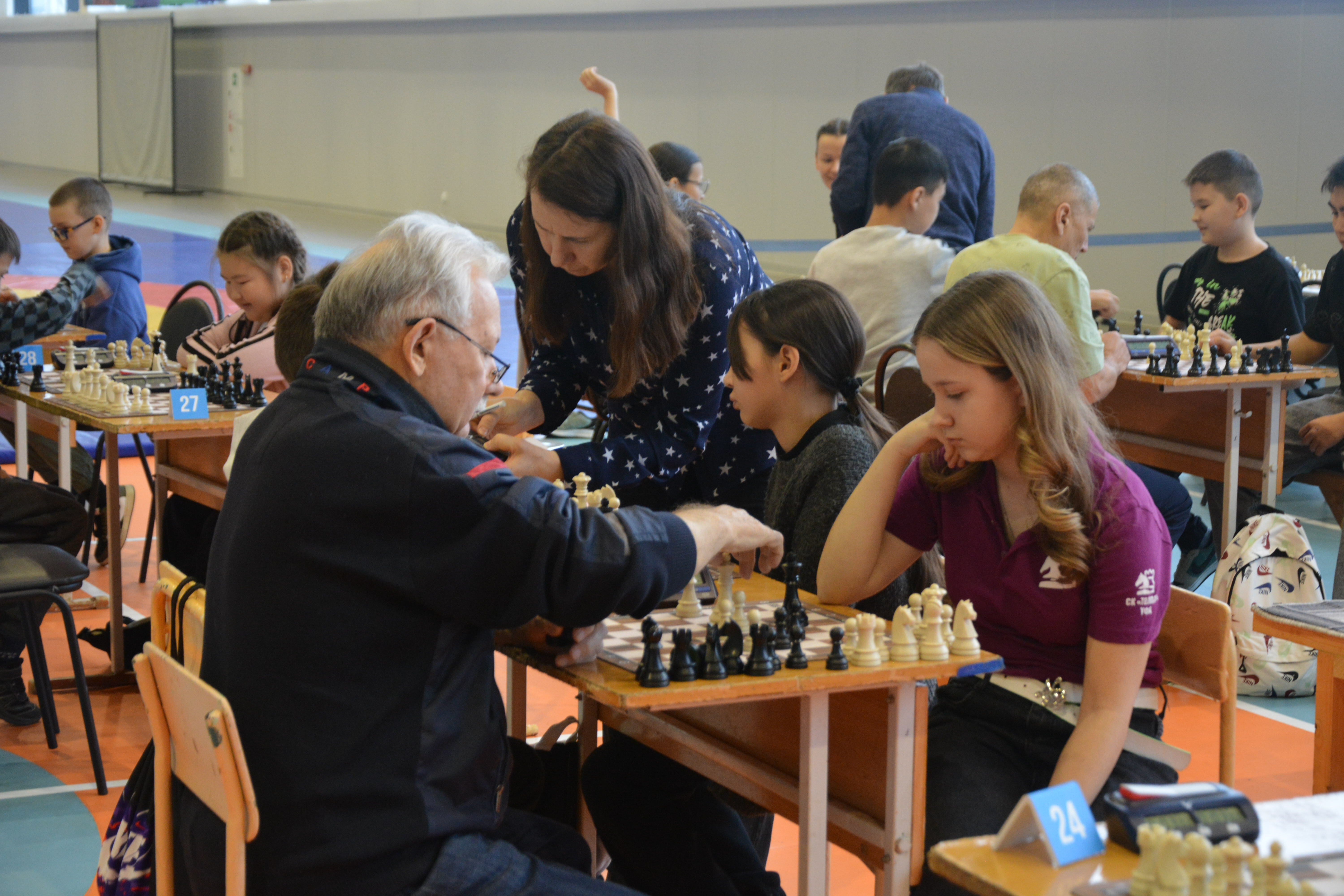 В Бураево начался второй день Чемпионата по шахматам